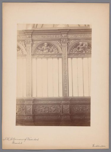Detail of choir screen in the Westerkerk in Enkhuizen