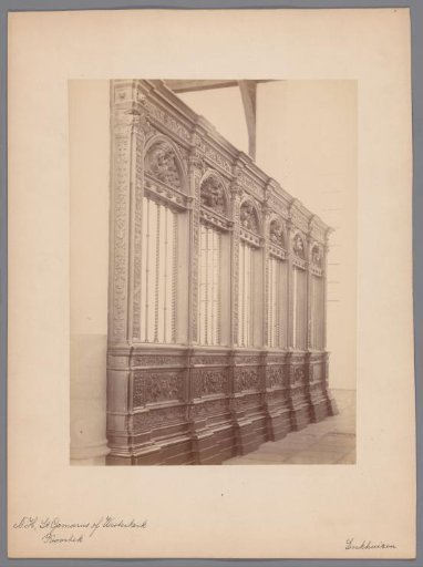 Detail of choir screen in the Westerkerk in Enkhuizen