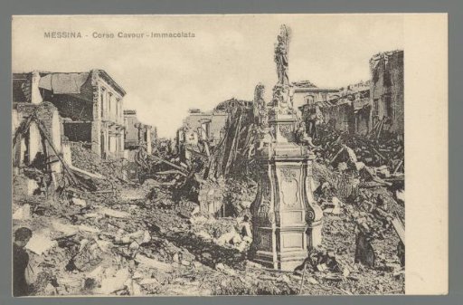 Messina. Corso Cavour. Immacolata