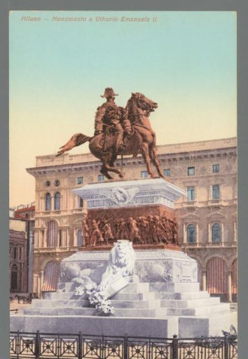 Milan. Monument to Vittorio Emanuele II