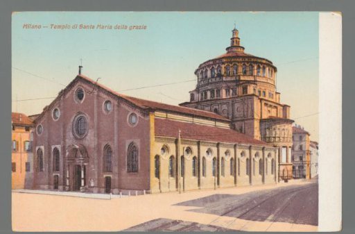 Milan. Temple of Santa Maria delle Grazie