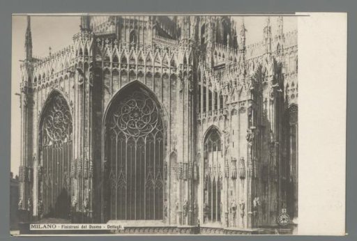 Milan. Large Windows of the Dome. Details