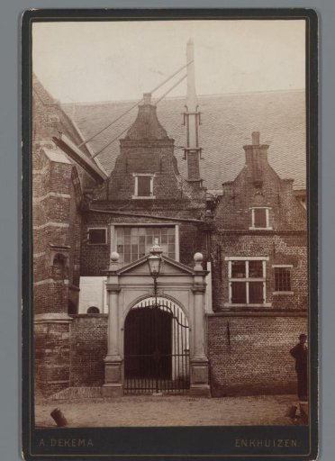 The North Portal, the entrance of the Saint Pancras Church or Zuiderkerk in Enkhuizen