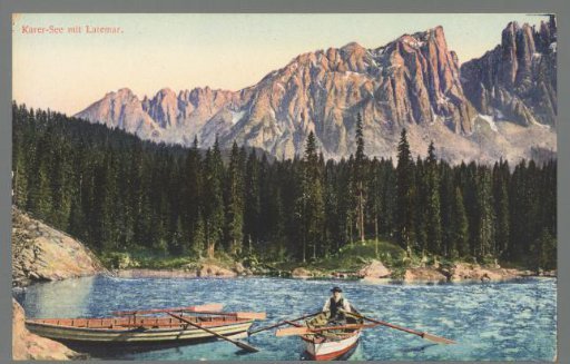 Lake Karer with the Latemar