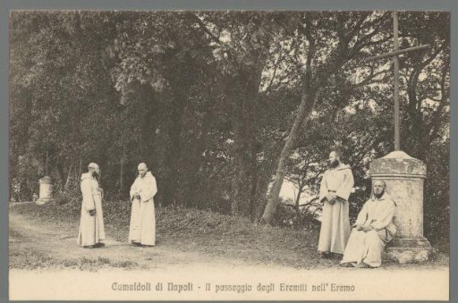 Camaldoli of Naples. The Walk of the Hermits in the Hermitage