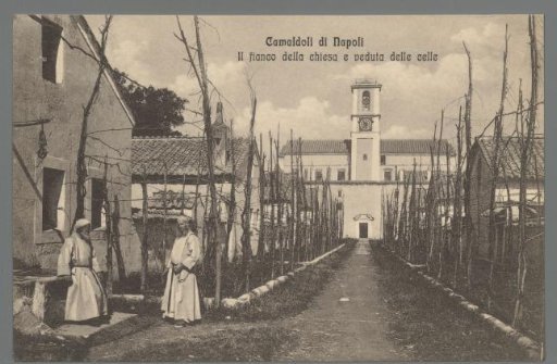 Camaldoli of Naples. The Side of the Church and View of the Cells