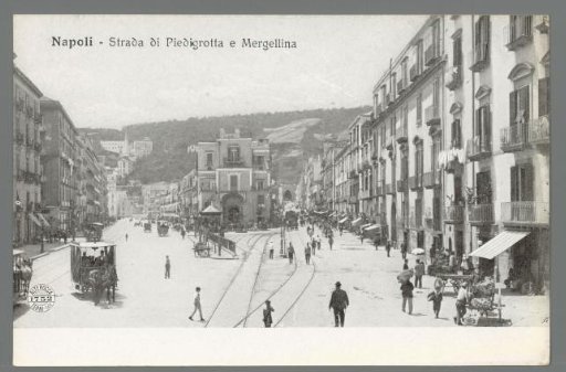 Naples. Strada di Piedigrotta and Mergellina