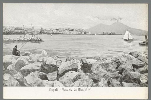 Naples. Vesuvius from Mergellina