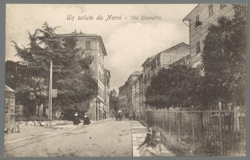A greeting from Nervi. Via Corvetto