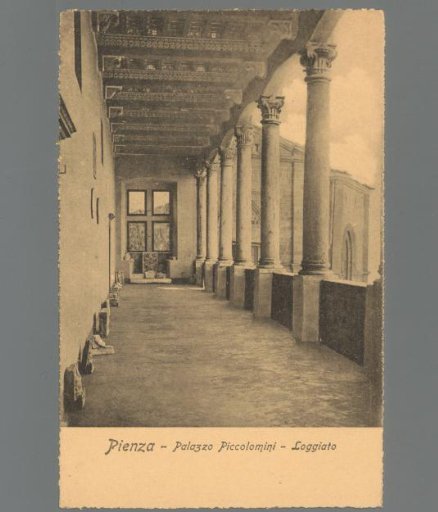 Pienza. Palazzo Piccolomini. Loggia
