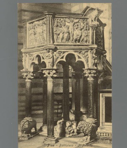 Pisa. Baptistery. The pulpit