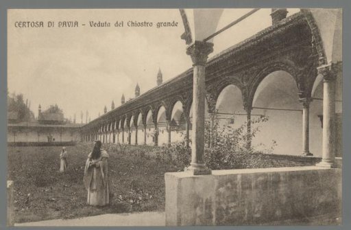 Certosa di Pavia. View of the Great Cloister