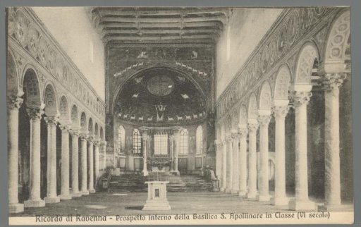 Interior view of the Basilica of S. Apollinare in Classe (6th century)