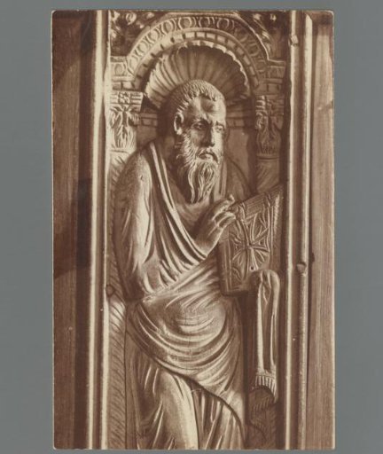 High relief of an evangelist