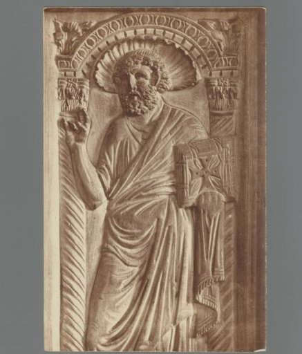 High relief of an evangelist