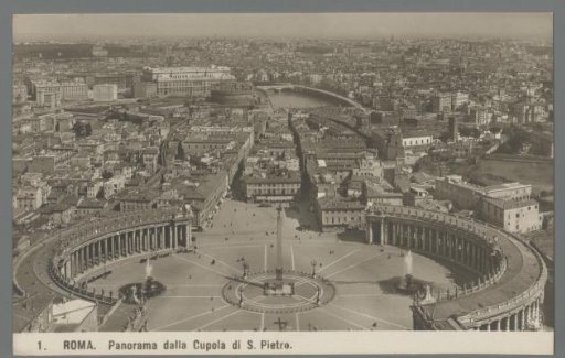 Rome. Panorama from the Dome of St. Peter's