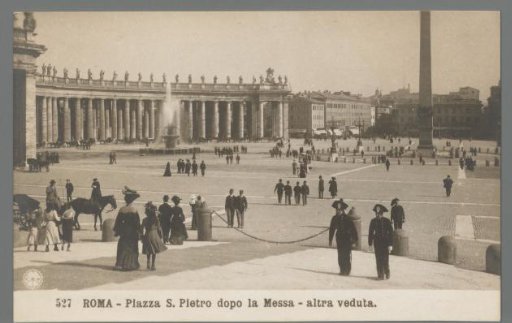 Rome. Piazza S. Pietro after Mass, another view