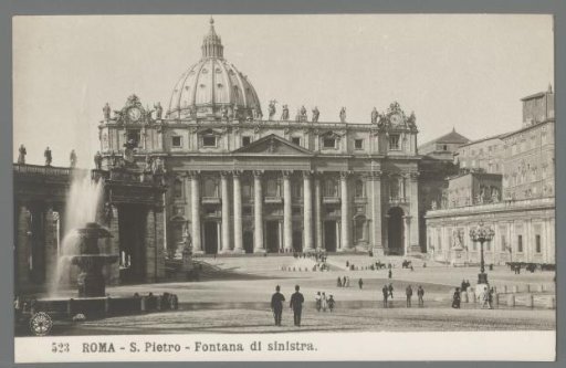 Rome. St. Peter's. Left-hand fountain
