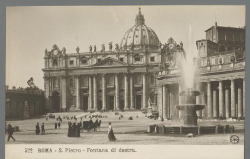Rome. St. Peter's. Right-hand fountain