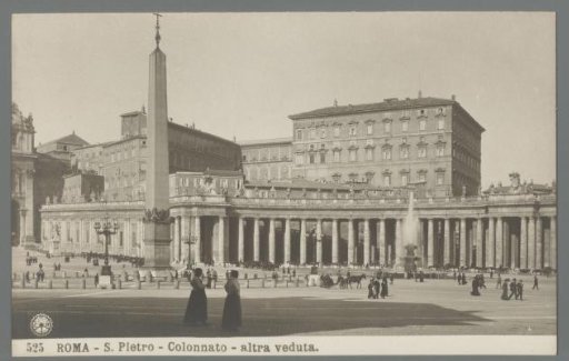 Rome. St. Peter's. Colonnade, another view
