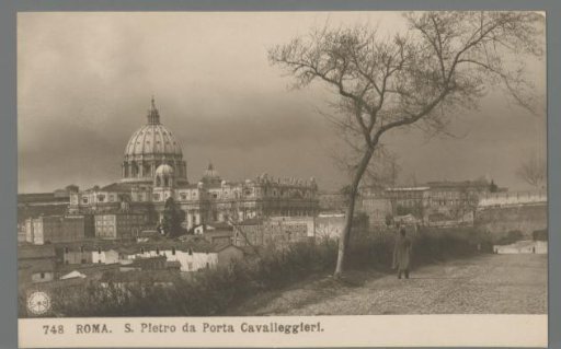 Rome. St. Peter's from Porta Cavalleggieri