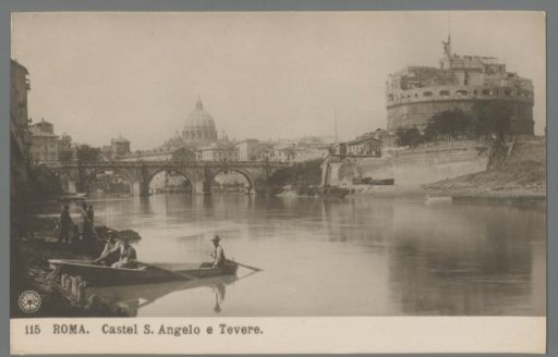 Rome. Castel S. Angelo and the Tiber