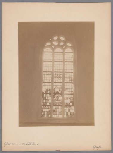 Painted window in the Great Church in Graft