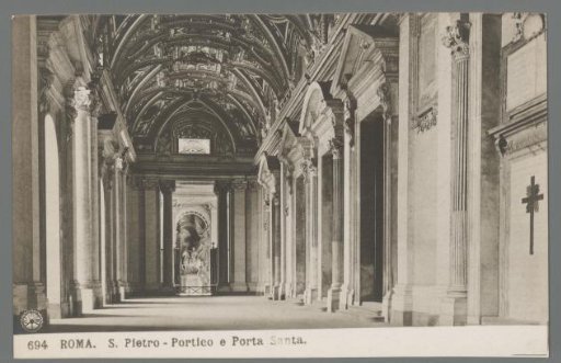 Rome. St. Peter's. Portico and Holy Door