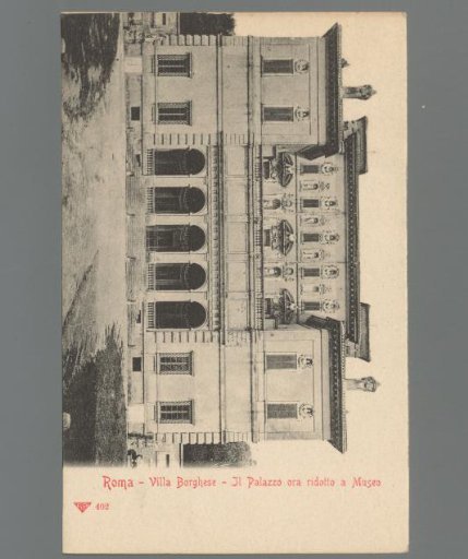 Rome. Villa Borghese. The Palace now reduced to a Museum