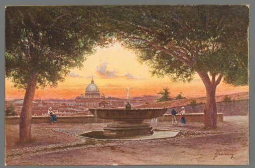 Rome. Panorama from Villa Medici