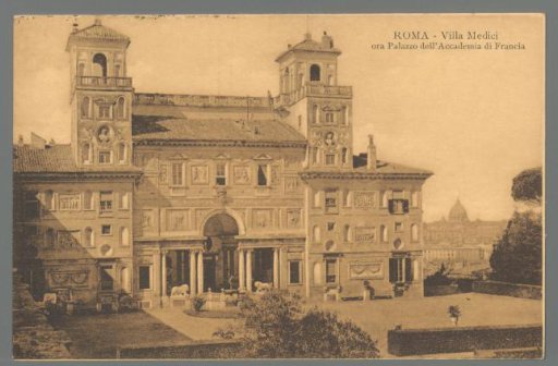 Rome. Villa Medici, now the Palace of the French Academy