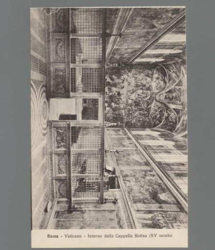 Rome. Vatican. Interior of the Sistine Chapel (15th century)