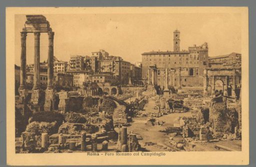 Rome. Roman Forum with the Capitoline Hill