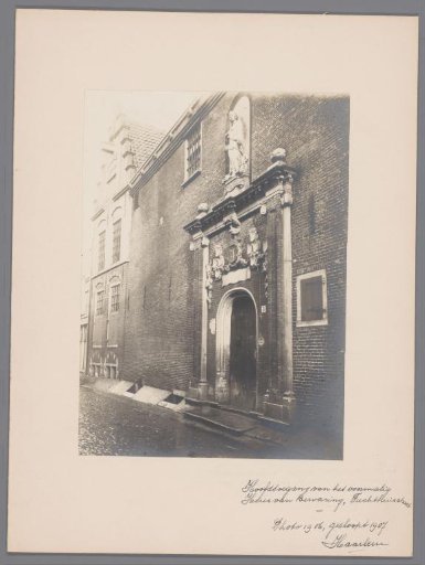 Gate of the Former House of Detention on the Tuchthuisstraat in Haarlem