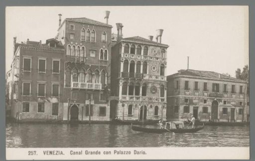 Venice. Grand Canal with Palazzo Dario