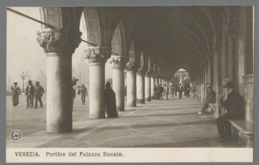 Venice. Portico of the Doge's Palace