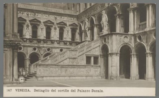 Venice. Detail of the courtyard of the Doge's Palace