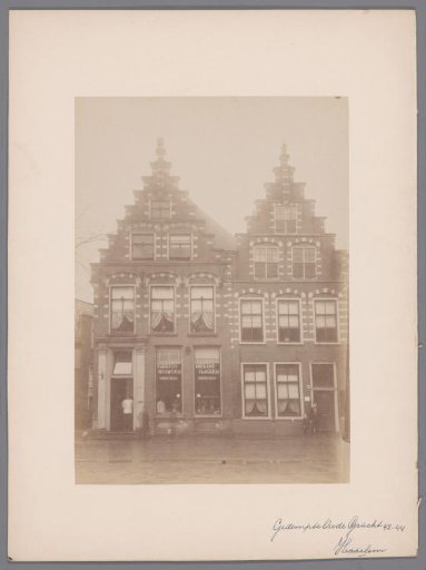 Houses at the Gedempte Oude Gracht 42-44, Haarlem