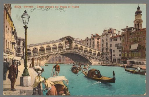 Venice. Grand Canal with the Rialto Bridge