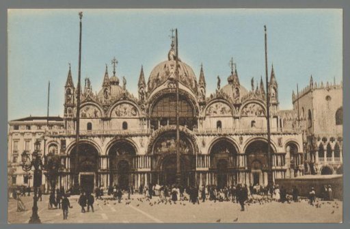 Venice. Facade of the Basilica of S. Marco