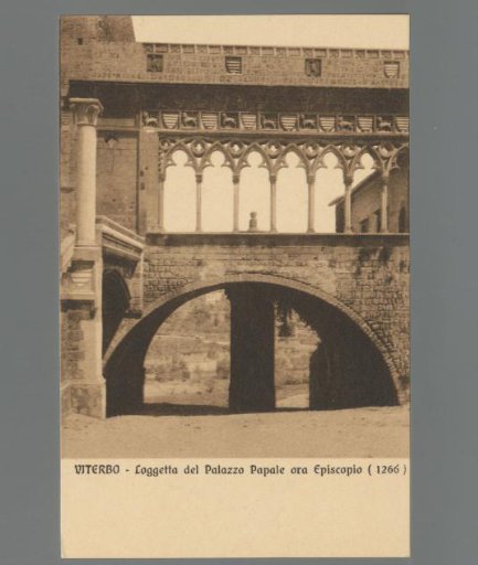 Viterbo. Loggetta of the Papal Palace, now the Episcopal Palace (1266)