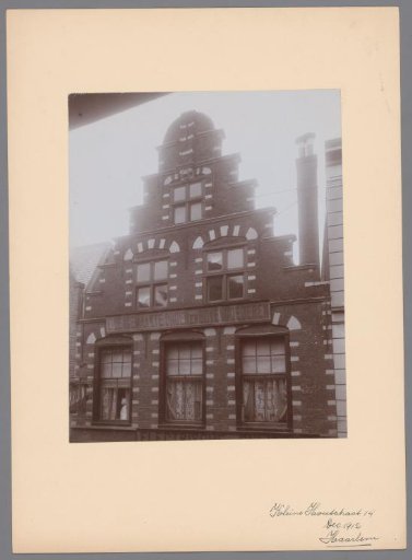 Facade of Kleine Houtstraat 14 at Haarlem