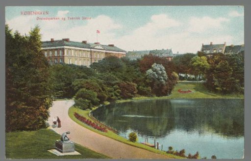 Copenhagen. Ørstedsparken and the Technical School
