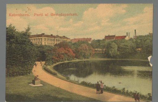 Copenhagen. View of Ørstedsparken