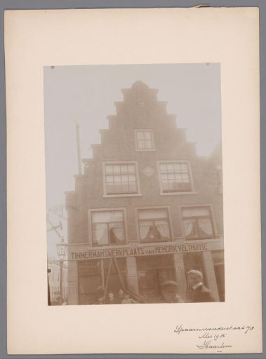 Facade of Spaarnwouderstraat 78 in Haarlem