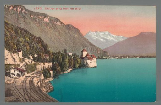 Chillon and the Dent du Midi