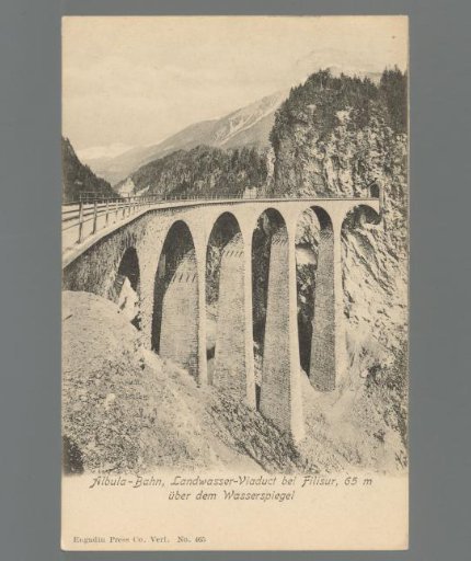 Albula Railway, Landwasser Viaduct near Filisur, 65 m above water level