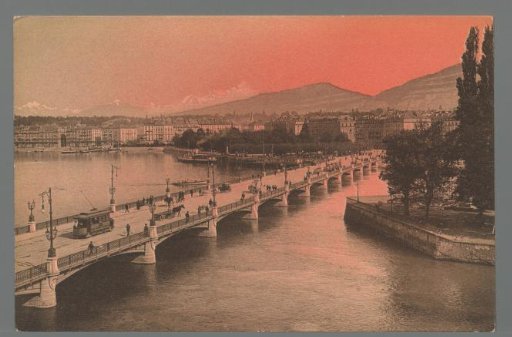 Geneva and Mont Blanc