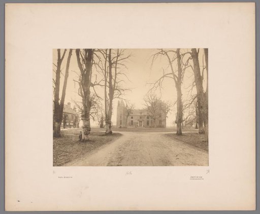 View of Assumburg Castle near Heemskerk with driveway