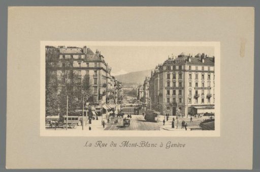 The Mont-Blanc Street in Geneva